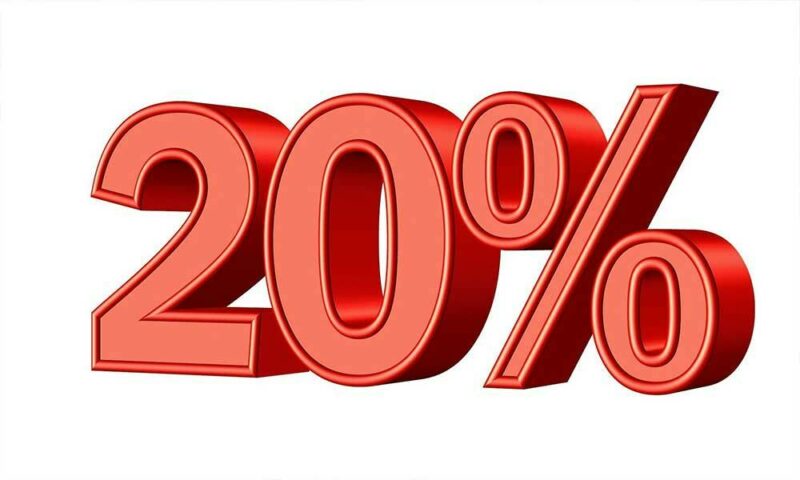 20%