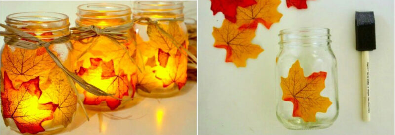 3-Leaf Mason Jars