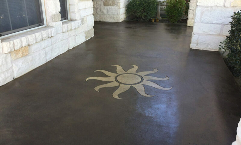 stenciling concrete