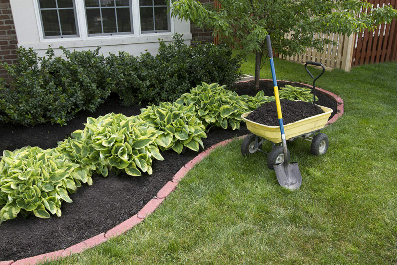 Flowerbed mulch