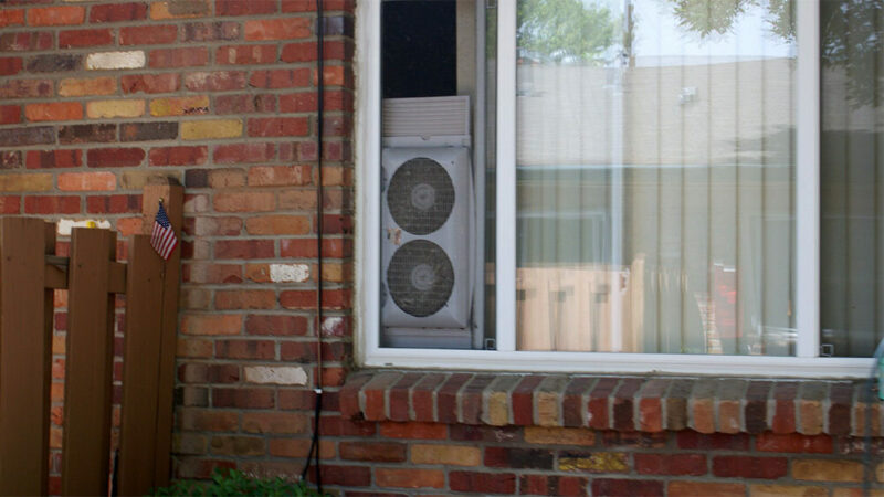 AC unit in a window