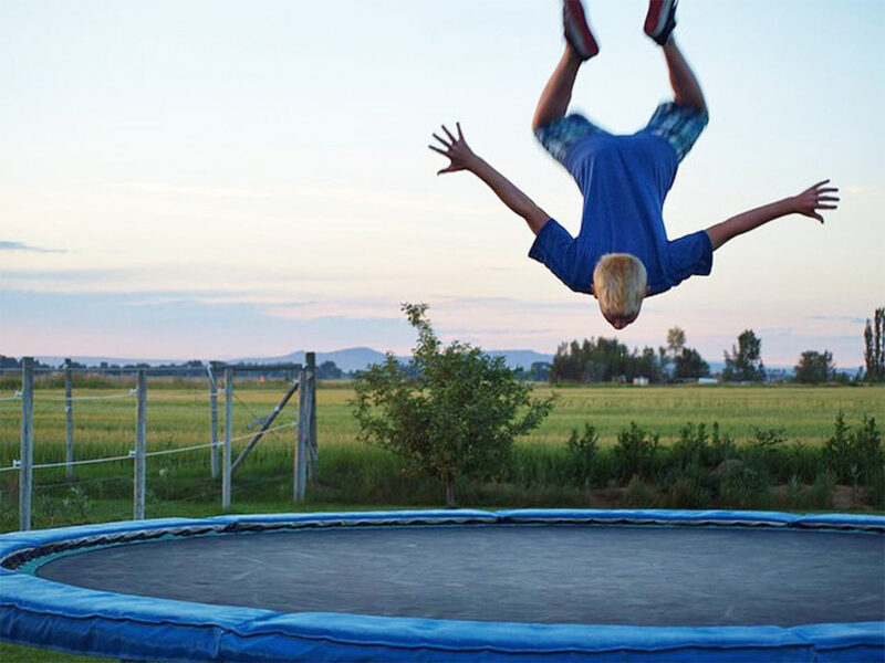 Blue Trampoline