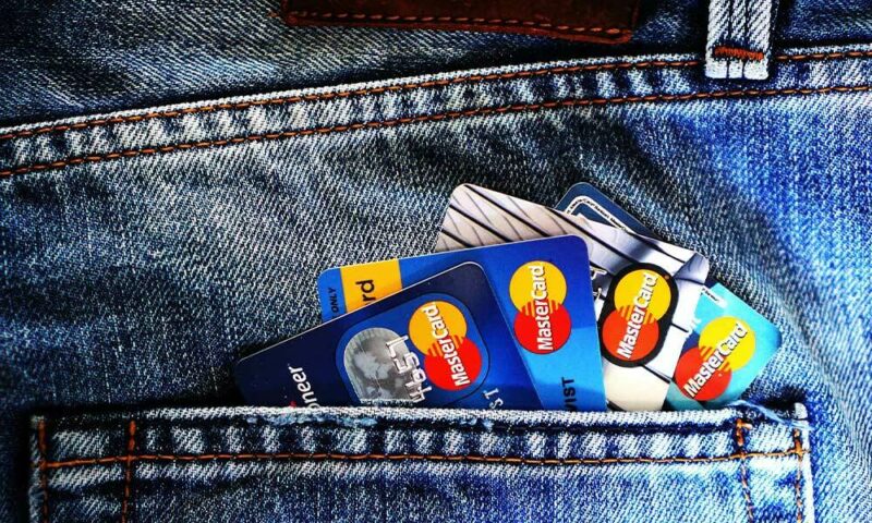 Credit cards in pocket