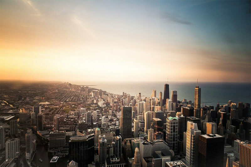 Chicago aerial shot
