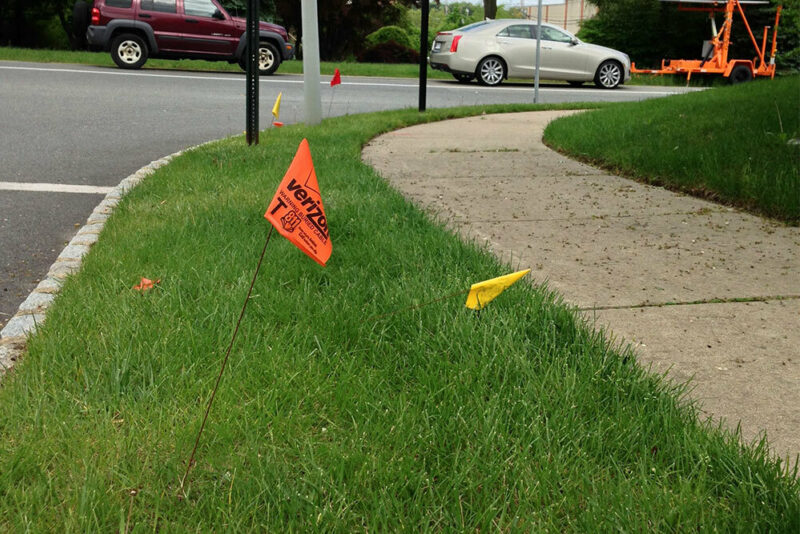 orange utility flag