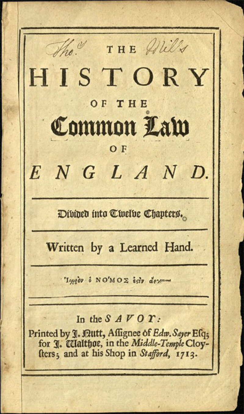 Common Law of England