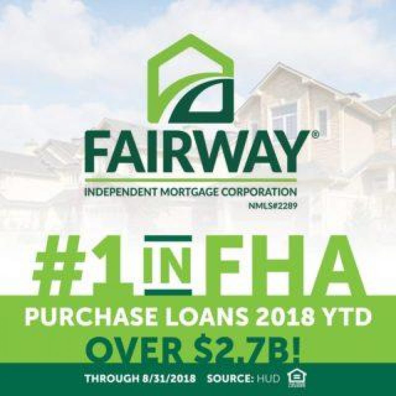 Fairway is the nation's #1 FHA purchase lender in 2018