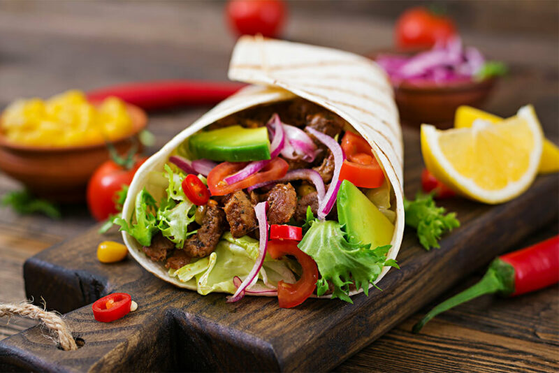 beef fajitas taco