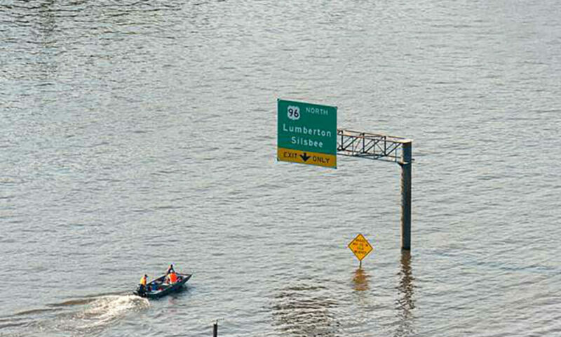 Flooding from Hurricane Harvey in Houston, TX