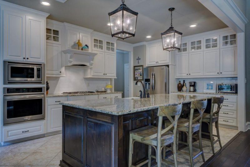 Modern kitchen island