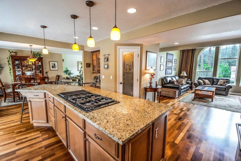 Country style kitchen island