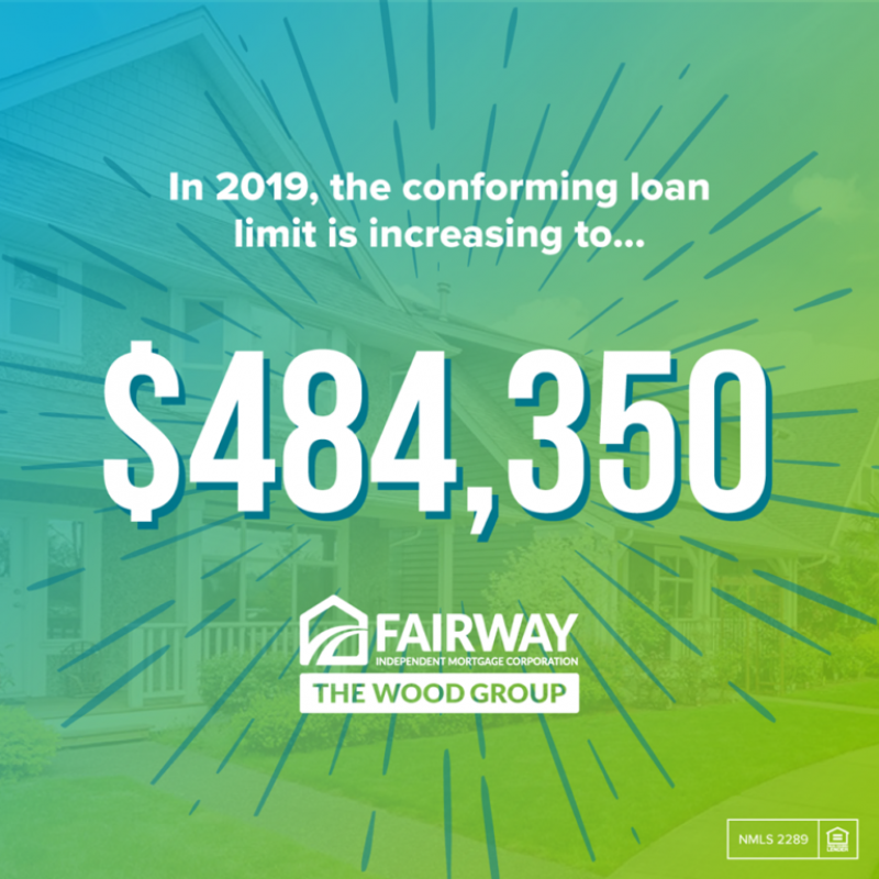 Mortgage Loan Limits for 2019 - $484,350