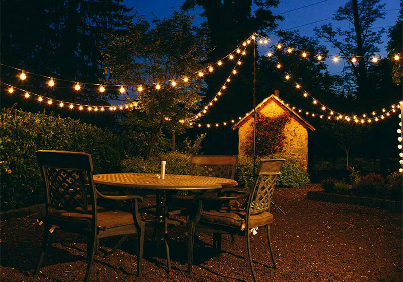 outdoor party lighting