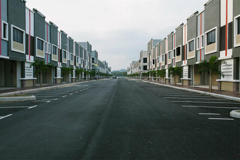 street view of parking lot