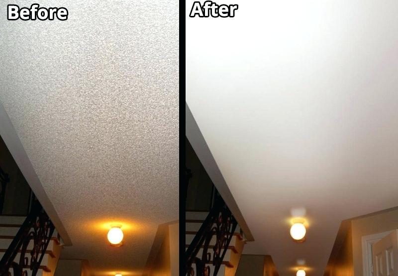 Popcorn ceiling