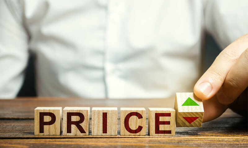 prices increasing with inflation