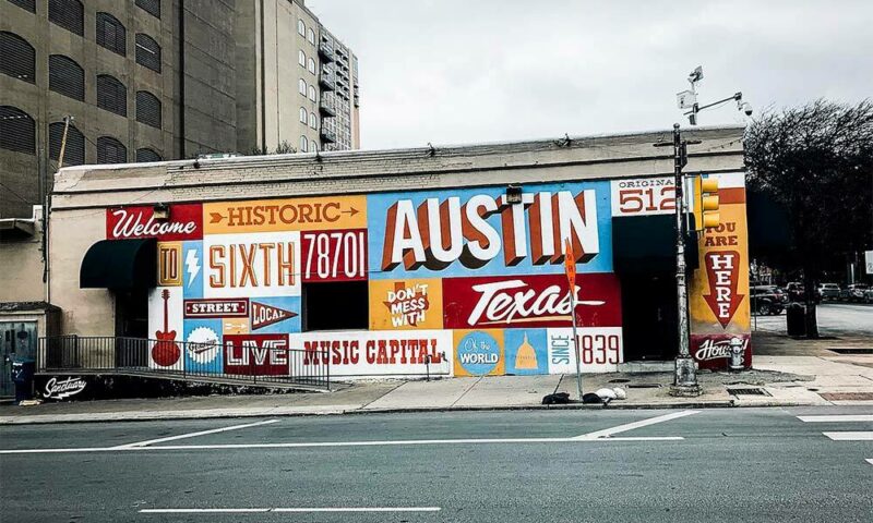 Sixth Street in Austin, Texas