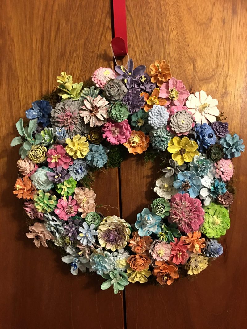 Pinecone wreath